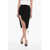 Off-White Midi Penscil Skirt With Side Slit Black