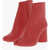 Maison Margiela Mm22 Pvc Tabi Ankle Boots With Embellished By Side Buttons 8 Red