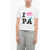 Palm Angels Cropped I Love Pa Printed T-Shirt White