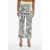 ETRO Belted Printed Straight Fit Jeans 23Cm Light Blue