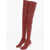 Maison Margiela Mm6 High Faux Leather Boots 8Cm Red