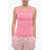 Patou Logo Printed Iconic Sleeveless Top Pink