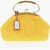 Maison Margiela Mm11 Braided Design Hand Bag With Leather Trim Yellow
