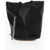 Maison Margiela Mm11 Leather Bucket Bag With Chain Black