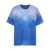 Versace VERSACE T-SHIRT JERSEY FABRIC DEGRADE OVERDYE CLOTHING BLUE