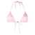 Versace VERSACE Barocco print triangle bikini top PINK