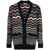 MISSONI BEACHWEAR Missoni Cardigan Clothing SM8YG BLK/ORANGE/LGTBLU