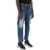 DSQUARED2 "Dark Wash Icon Stamps Bro Jeans In NAVY BLUE
