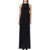 Saint Laurent Saint Laurent Back-Tie Long Dress Black