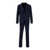 Tagliatore Blue Pinstripe One-breasted Suit in Virgin Wool Man BLU