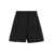 PT TORINO Black High Waisted 'Delia' Shorts In Cotton & Linen Blend Woman BLACK