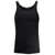 Dolce & Gabbana Black Ribbed Tank Top In Cotton Man Black