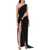 DSQUARED2 One-Shoulder Long Dress With BLACK
