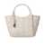 Emporio Armani EMPORIO ARMANI IVORY QUILTED SHOPPING BAG Ivory