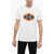 Diesel Maxi Frontal Printed T-Diegor-E14 Crew-Neck T-Shirt White