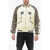Palm Angels Upsidedown Bomber Jacket With Palm Embroidery Beige