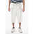 Off-White Bodyscan Denim Shorts With Logo Patch White