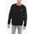 Diesel Solid Color Crew-Neck S-Ginn-G3 Sweatshirt With Contrast And Black