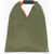 Maison Margiela Mm6 Nylon Japanese Bag With Leather Detail Military Green