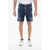 DSQUARED2 Sketch Effect Marine Fit Denim Shorts Blue