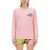 MOSCHINO JEANS MOSCHINO JEANS SWEATSHIRT WITH LOGO PINK