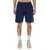 MSGM Msgm Bermuda Shorts With Embroidered Logo BLUE
