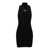 Diesel Mini Black Dress with Oval D Cut Out Detai in Viscose Womanl BLACK
