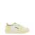AUTRY 'Medalist' White and Yellow Low Top Sneakers with Logo Detail in Leather Man YELLOW