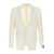 Tagliatore Milk White Single-Breasted Blazer with Shawl Revers in Virgin Wool Man WHITE