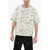 Jil Sander Jacquard Jersey Rabbit T-Shirt With Shoulder Zip Green