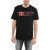 Diesel Cotton Blend T-Just-E19 Crew-Neck T-Shirt With Contrasting P Black