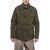 Moorer Double Breasted Utility Jacket With Removable Chest Piece Green