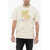 Palm Angels Vintage Effect Crew-Neck T-Shirt Beige