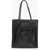 Maison Margiela Mm6 Faux Leather Tote Bag With Ruched Pocket Black