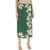 RAQUEL DINIZ 'S Silk Floral Wrap Skirt GREEN FLORAL PANNEL