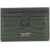 Tom Ford Croco-Embossed Leather Card Holder RIFLE GREEN