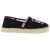 Kenzo Canvas Espadrilles With Logo Embroidery BLACK