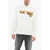 Diesel Brushed Cotton S-Macs Hoodie With Vintage Effect Logo White