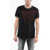 Diesel Cotton T-Diering-E1 Crew-Neck T-Shirt With Front Embroidery Black