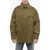 Diesel Solid Color S-Dewny Shirt With Double Breast Pocket Green