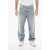 ALANUI Stone Washed Baggy Fit Denims 21Cm Light Blue