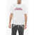 Palm Angels Solid Color Trouble Paradise Crew-Neck T-Shirt With Contrast White