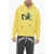 Palm Angels Embroidered Broken Palm Cotton Hoodie Yellow