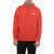 Nike Solid Color Hoodie With Maxi Patch Pocket Red