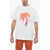 Palm Angels Crew-Neck Cotton T-Shirt With Gradient Print White
