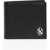 Neil Barrett Leather Bi-Fold Wallet With Metal Monogram Black