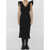 Bottega Veneta Structured Cotton Midi Dress BLACK