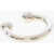 Maison Margiela Mm6 Brass Horseshoe Bracelet Silver