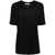 LEMAIRE LEMAIRE SILK T-SHIRT WITH DROPPED SHOULDER BLACK
