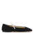 Jimmy Choo Jimmy Choo Ade Suede Leather Ballet Flats Black